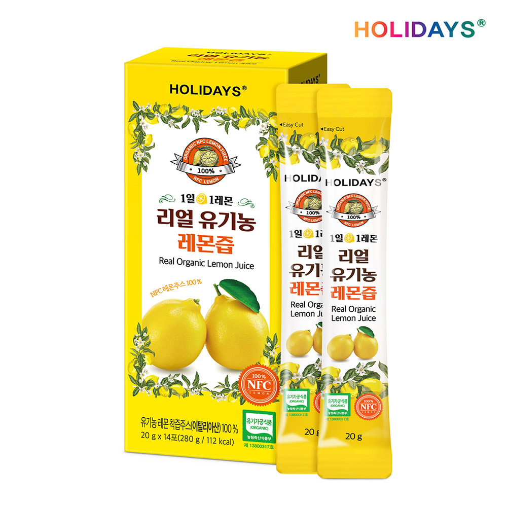 ★ 가정의 달 SALE ★ 리얼 유기농 레몬즙 14포 1박스